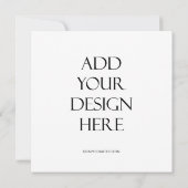 Quadrat oder Circle Round Einladungskarte Einladung (Rückseite)