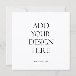 Quadrat oder Circle Round Einladungskarte Einladung