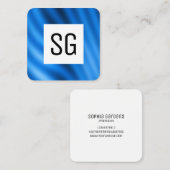 Quadrat-Panel - Initialen - Indizierte Markierung Quadratische Visitenkarte (Vorne/Hinten)