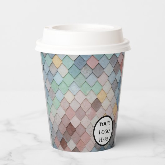 Quadrat Pappbecher (Rückseite)