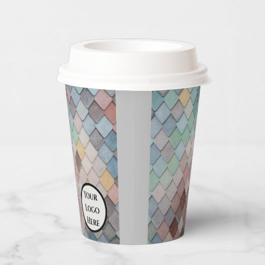 Quadrat Pappbecher (Rechts)