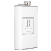 Quadrat Personalisierter FARBFLASTER Flachmann (Rechts)