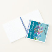 Quadrat-Punktgitter-Spiralnotebook Notizblock (Innenseite)