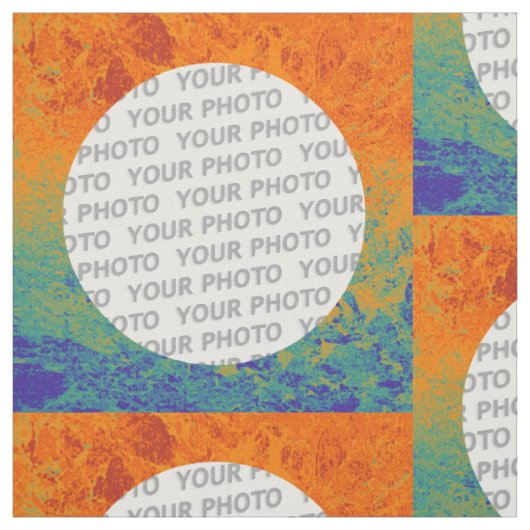 Quadrat Rahmen Spritzer IV + Ihr Foto Stoff (Muster)