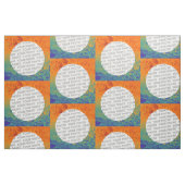 Quadrat Rahmen Spritzer IV + Ihr Foto Stoff (Fat Quarter (45,7 x 55,9 cm))