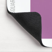 Quadrat - Staubplatte und Weiß Mousepad (Ecke)