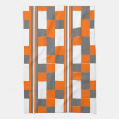 Quadrat Streifen Geometrisches elegantes Muster Geschirrtuch (Vertikal)