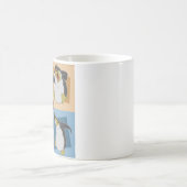 Quadrat-Tasse des Penguin-4 Kaffeetasse (Mittel)