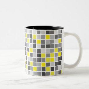Quadrat-Tasse Zweifarbige Tasse