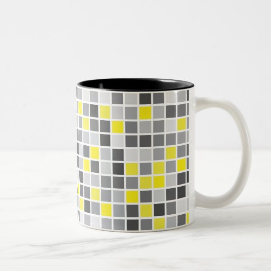Quadrat-Tasse Zweifarbige Tasse (Rechts)