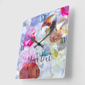 Quadrat-Uhr-Farbtafel Quadratische Wanduhr (Winkel)