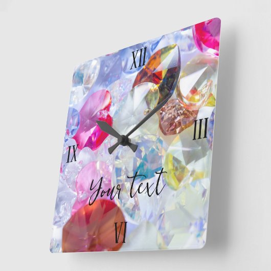 Quadrat-Uhr-Farbtafel Quadratische Wanduhr (Winkel)