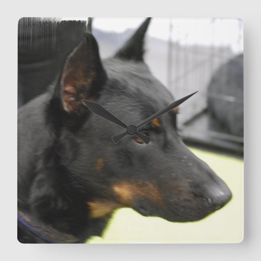 Quadrat-Uhr - Maßgeschneiderte Quadratische Wanduhr (Vorderseite)