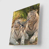 Quadrat-Uhr - Maßgeschneiderte Quadratische Wanduhr (Winkel)