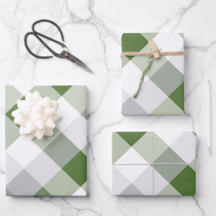 Quadrat und Farbe 4 Geschenkpapier Set