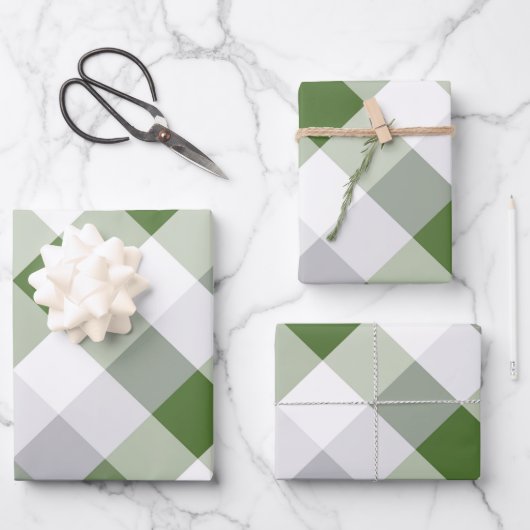 Quadrat und Farbe 4 Geschenkpapier Set (Vorderseite)