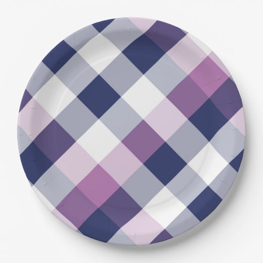 Quadrat und Farbe 5 Pappteller (Vorderseite)