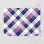 Quadrat und Farbe 5 Postkarte (Rückseite)