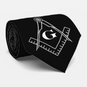 Quadrat-und Kompass-Krawatte Krawatte (Gerollt)