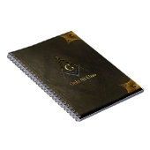 Quadrat und Kompass mit allem sehenden Auge Notizblock (Rechte Seite)