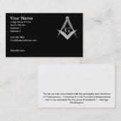 Quadrat und Kompass mit allem sehenden Auge Visitenkarte (Vorne/Hinten)