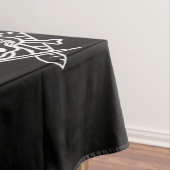 Quadrat und Kompass mit eingestanztem Schädel Tischdecke (Beispiel)