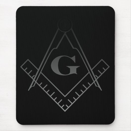 Quadrat und Kompass Mousepad (Vorne)