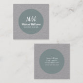 Quadrat und Kreisabdeckung Quadratische Visitenkarte (Vorne/Hinten)