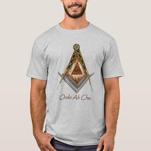 Quadrat und umgehen alles sehende Auge T-Shirt (Vorderseite)