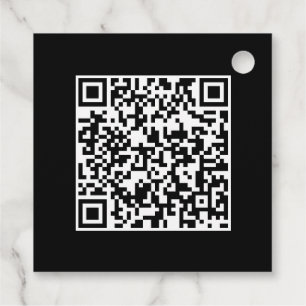 Quadrat-Vorzugstriche mit benutzerdefiniertem QR-C Geschenkanhänger