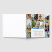 Quadrat Weiße 9-FotoCollage in Love Memory Gästebuch (Voll)