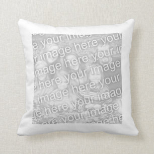Quadrat Weiße Fotos Kissen