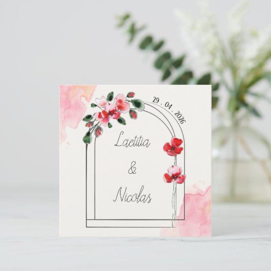 Quadrat "Zölikots" Feiertagskarte (Stehend Vorderseite)