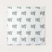 Quadratband Wandteppich (Vorderseite (Horizontal))