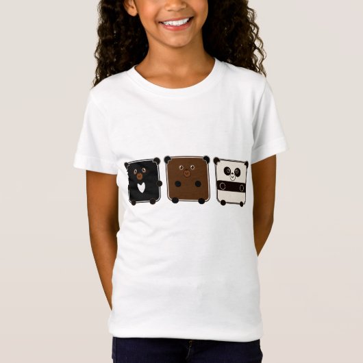 Quadratbären T-Shirt (Vorderseite)
