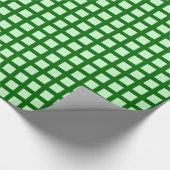 Quadrate 02 - Ghost Green on Forest Green Geschenkpapier (Ecke)