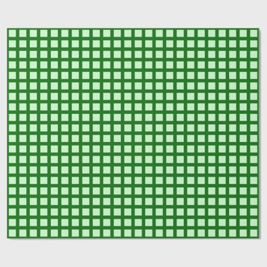 Quadrate 02 - Ghost Green on Forest Green Geschenkpapier (Flach)