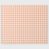 Quadrate 02 - Peach on White Geschenkpapier (Flach)