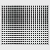 Quadrate 02 - Schwarz auf Weiß Geschenkpapier (Flach)