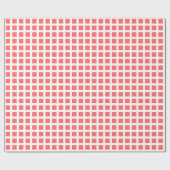 Quadrate 02 - Tropisches Rosa auf Weiß Geschenkpapier (Flach)