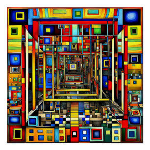 Quadrate 4 poster