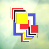 Quadrate Abstrakt Fensteraufkleber (Blatt 3)