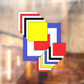 Quadrate Abstrakt Fensteraufkleber (Blatt 2)