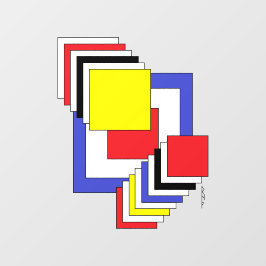 Quadrate Abstrakt Fensteraufkleber