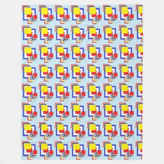 Quadrate Abstrakt Fleecedecke (Vorderseite)