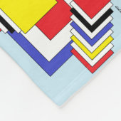 Quadrate Abstrakt Fleecedecke (Ecke)