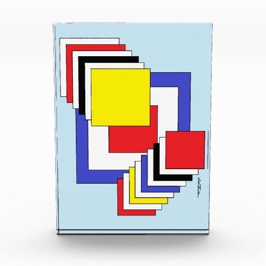 Quadrate Abstrakt Fotoblock (Vorderseite)