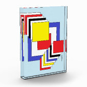 Quadrate Abstrakt Fotoblock (Links)