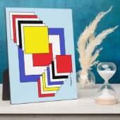 Quadrate Abstrakt Fotoplatte (Seite)