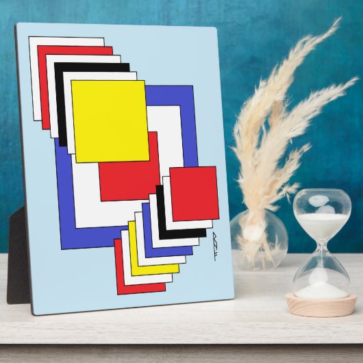 Quadrate Abstrakt Fotoplatte (Seite)